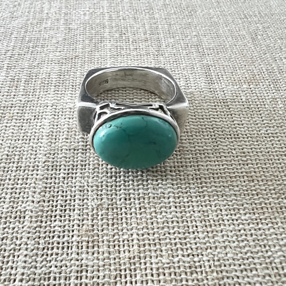 SILPADA 925 Geometric Turquoise Square
Ring R0786 Retired